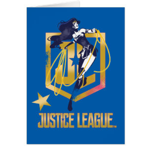 Justice League Wonder Woman JL Logo Pop-Art