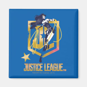 Justice League   Wonder Woman JL Logo Pop-Art Magnet