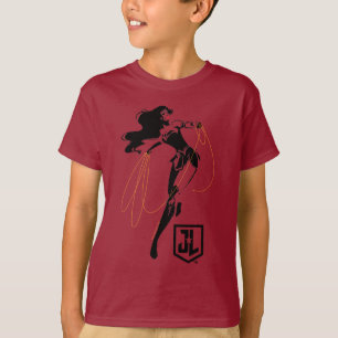 Justice League Wonder Woman mit Lasso Pop Art T-Shirt