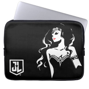 Justice League   Wonder Woman Noir Pop Art Laptopschutzhülle