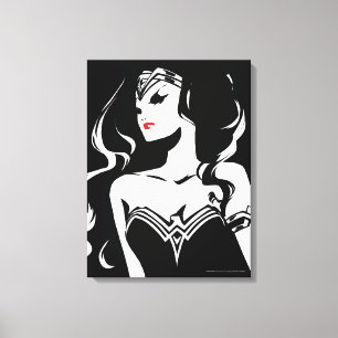 Justice League   Wonder Woman Noir Pop Art Leinwanddruck