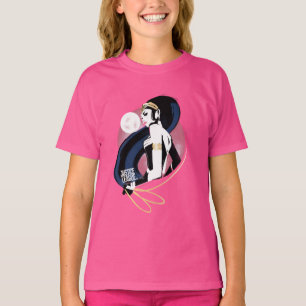 Justice League Wonder Woman Profil Pop Art T-Shirt