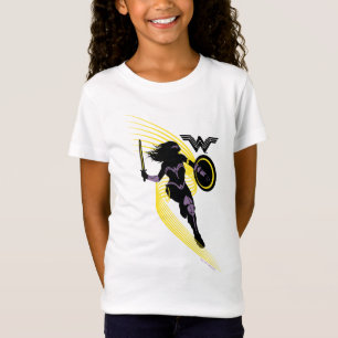 Justice League Wonder Woman Silhouette-Symbol T-Shirt