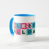 Justice League Wonder Woman "Sleigh All Day" Tasse (Vorderseite Links)