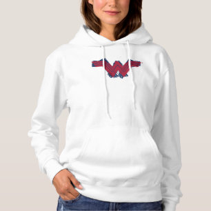 Justice League   Wonder Woman Symbol mit Pinselstr Hoodie