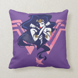 Justice League   Wonder Woman & Symbol Pop Art Kissen