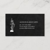 Justice Scale Marble Visitenkarte (Rückseite)