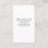 Justice Scales Gold Metallic Logo | Rechtlich Terminkarte (Rückseite)