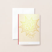 Justice Superhero Foto Vorlage Geburtstag 2 Einlad (Rückseite mit Umschlag)