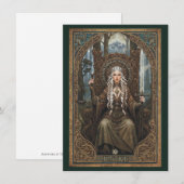 Justice Tarot Art Flat Thank You Card Dankeskarte (Vorne/Hinten)