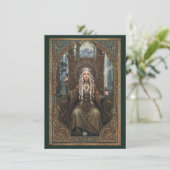 Justice Tarot Art Flat Thank You Card Dankeskarte (Stehend Vorderseite)