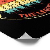 Justice The Man The Myth The Legend D Name  Poster (Ecke)