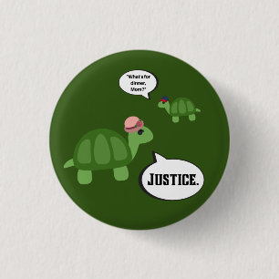 Justice Turtle Button