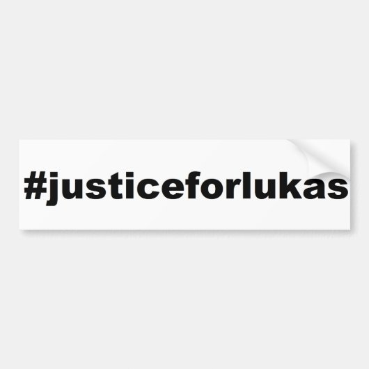 #justiceforlukas autoaufkleber (Vorne)