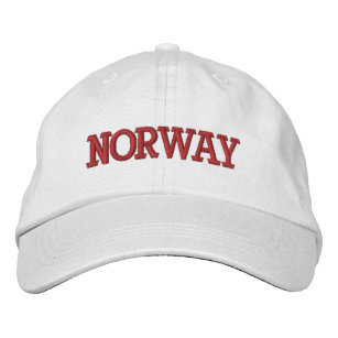 Justierbare Baseball-Mütze Norwegens Bestickte Kappe