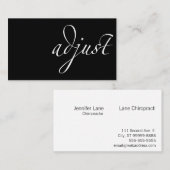 Justieren Sie: Chiropraktik Visitenkarte (Vorne/Hinten)