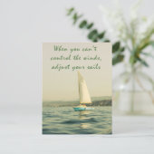 Justieren Sie Ihre Segel Postkarte (Stehend Vorderseite)