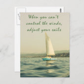 Justieren Sie Ihre Segel Postkarte (Vorne/Hinten)