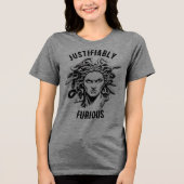 Justifiably Furious feat. Medusa Tri-Blend Shirt (Vorderseite)