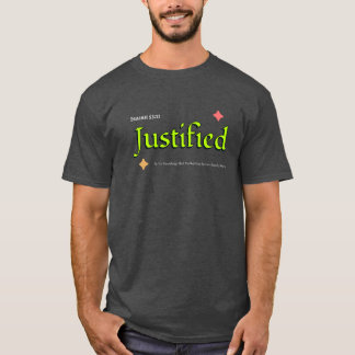 Justified Isaiah 53:11 Christlich T-Shirt