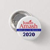 Justin Amash 2020 Button (Vorne & Hinten)