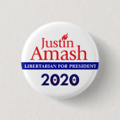 Justin Amash 2020 Button (Vorderseite)