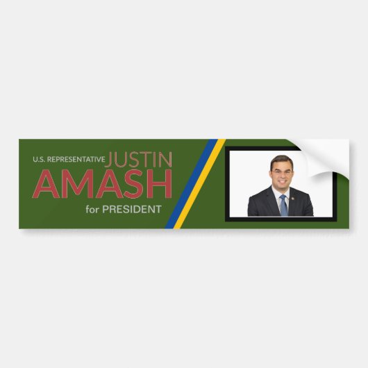 Justin Amash für Präsident 2020 Autoaufkleber (Vorne)