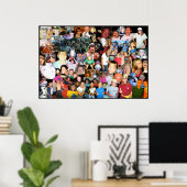 Justin Family Collage Poster (Heimbüro)