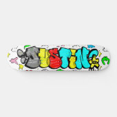 Justin Graffiti Custom Personalisiert Skateboard (Horizontal)