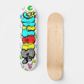 Justin Graffiti Custom Personalisiert Skateboard (Vorderseite)