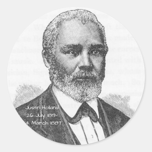 Justin Holland Runder Aufkleber