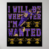 Justin Jefferson Poster (Vorne)