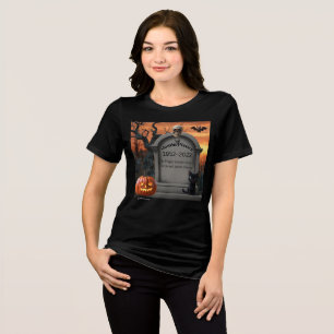 "Justin Pieces" Halloween-Headstone-Spaß Tri-Blend Shirt