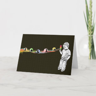 Justin Popsicle-Regenbogen-Anmerkungs-Karte Karte