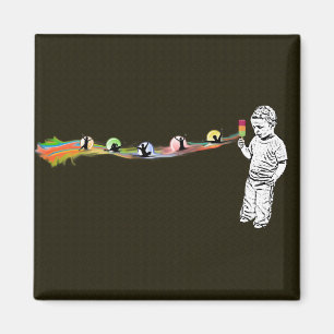 Justin Popsicle-Regenbogen-Magnet Magnet