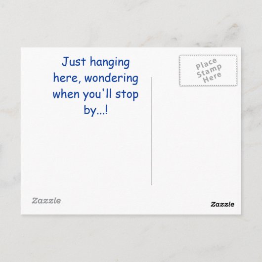 Justin Postkarte (Rückseite)