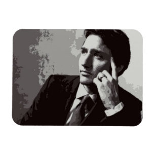 Justin Trudeau 2015 stilisiert Magnet