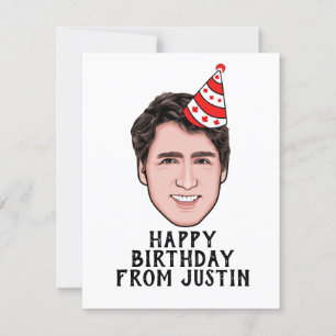 JUSTIN TRUDEAU BIRTHDAY KARTE