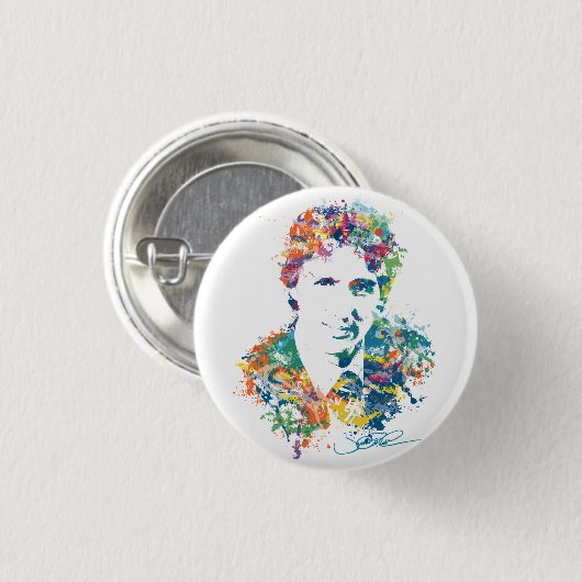 Justin Trudeau Digital Art Button (Vorne & Hinten)