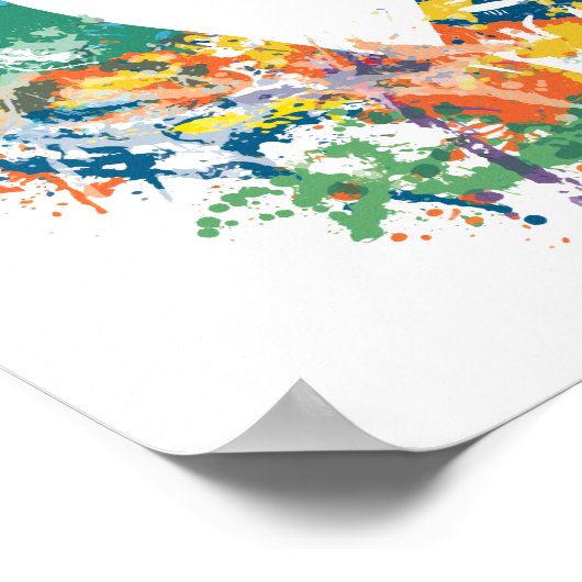 Justin Trudeau Digital Art Poster (Ecke)