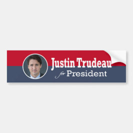 Justin Trudeau für Präsidenten Autoaufkleber
