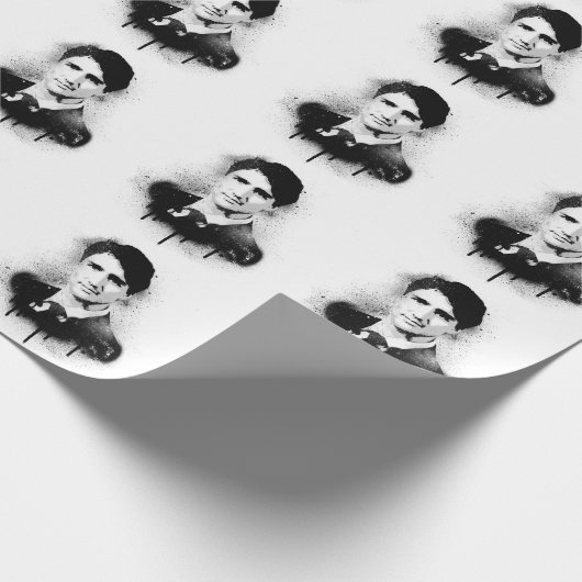 Justin Trudeau Graffiti Art Geschenkpapier (Ecke)