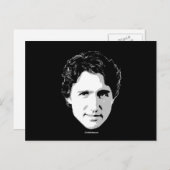 Justin Trudeau Hair Head -.png Postkarte (Vorne/Hinten)