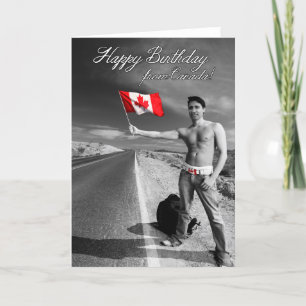 Justin Trudeau: Happy Birthday from Canada Karte