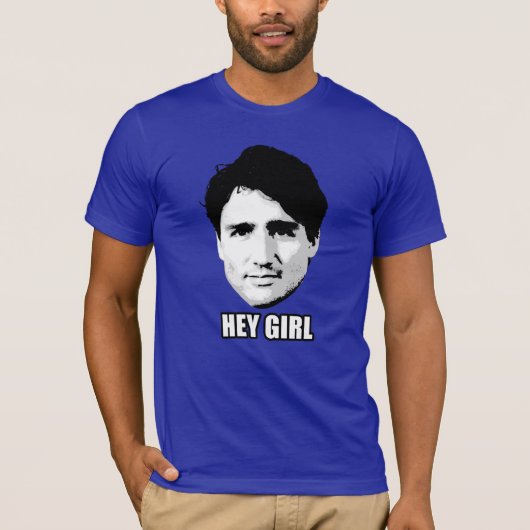 Justin Trudeau - "he Mädchen " T-Shirt (Vorderseite)