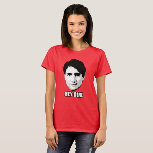 Justin Trudeau - "he Mädchen " T-Shirt (Vorne ganz)