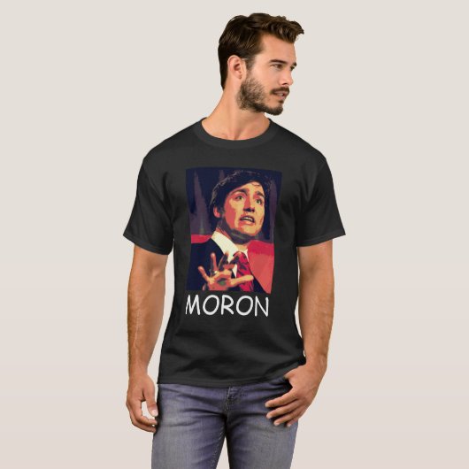Justin Trudeau - Idiot T-Shirt (Vorne ganz)