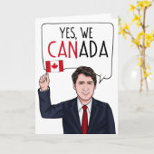 JUSTIN TRUDEAU: Ja, wir Kanada Karte (Gelbe Blume)