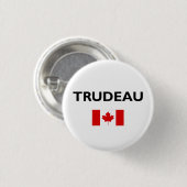 Justin Trudeau Kanada Kanadische Flagge Licht Farb Button (Vorne & Hinten)
