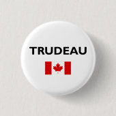 Justin Trudeau Kanada Kanadische Flagge Licht Farb Button (Vorderseite)